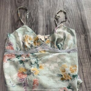 T.J.Maxx Floral Camisole with Lace Trim